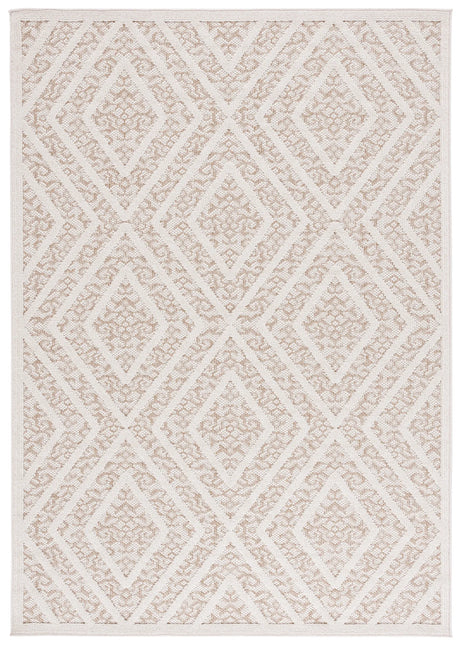 Safavieh Martha Stewart Global 4'-0" x 6'-0" Rug in Light Beige / Brown