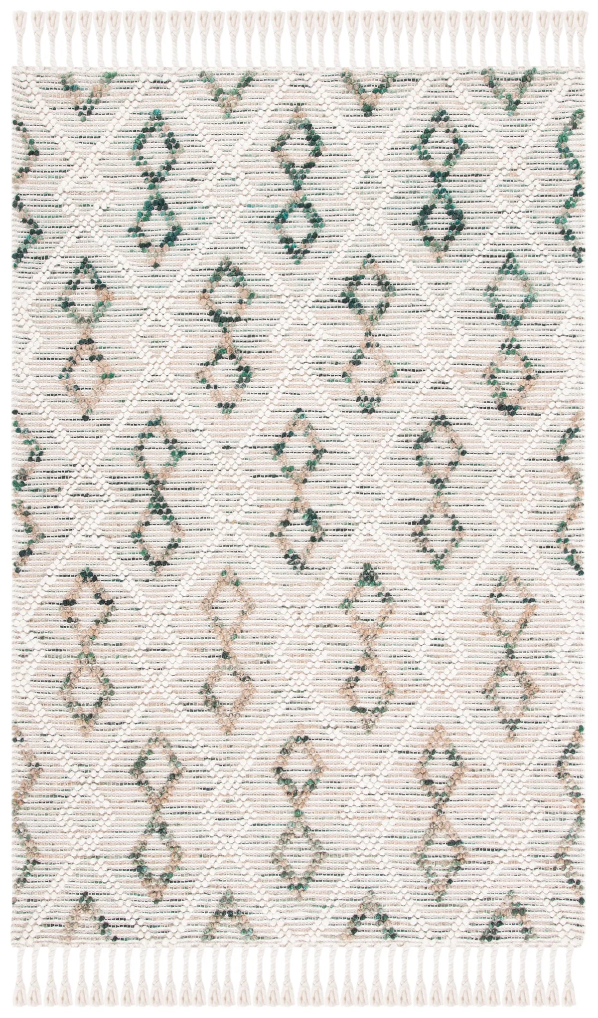 Safavieh Natura 4'-0" x 6'-0" Rug in Ivory / Emerald