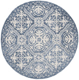 Safavieh Micro-Loop 5'-0" x 5'-0" Rug in Blue / Ivory