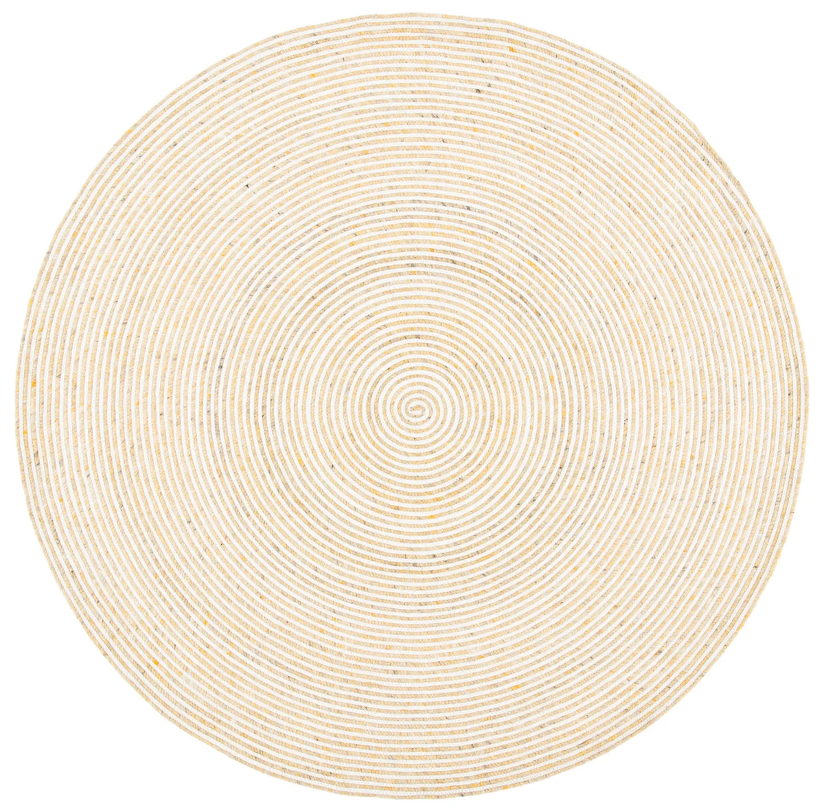 Safavieh Braided 5'-0" x 5'-0" Rug in Gold / Ivory