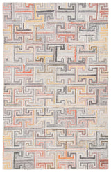 Safavieh Metro 4'-0" x 6'-0" Rug in Grey / Rust