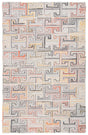 Safavieh Metro 4'-0" x 6'-0" Rug in Grey / Rust