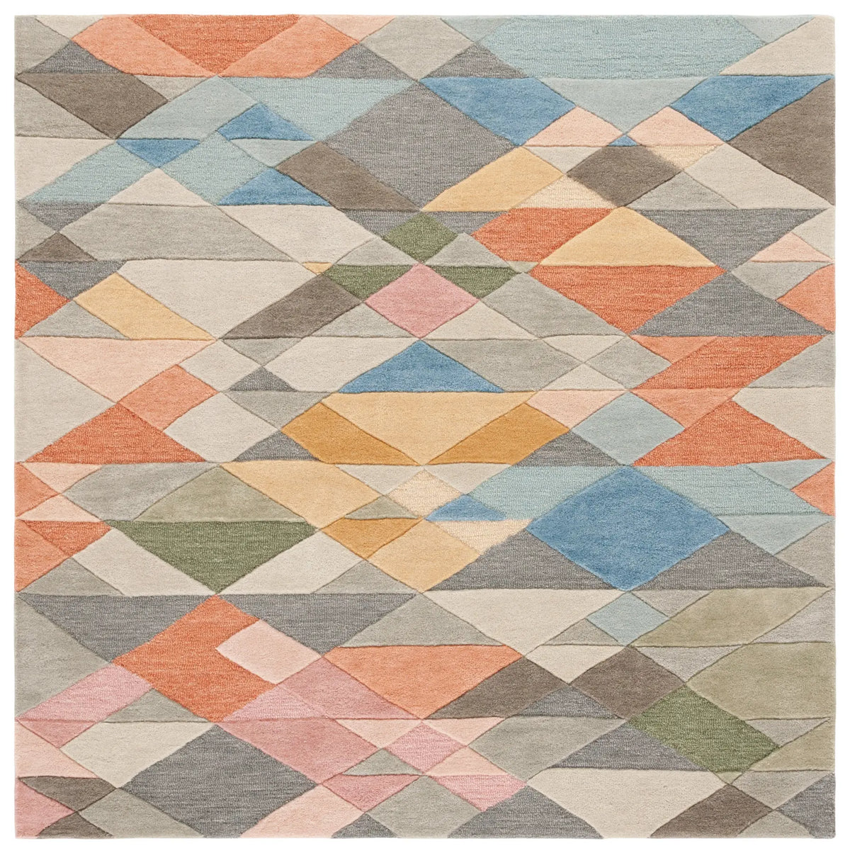 Safavieh Rodeo Drive 5'-0" x 5'-0" Rug in Grey / Blush