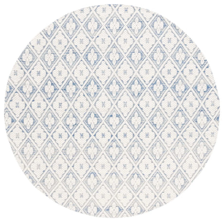 Safavieh Marbella 6'-0" x 6'-0" Rug in Blue / Ivory