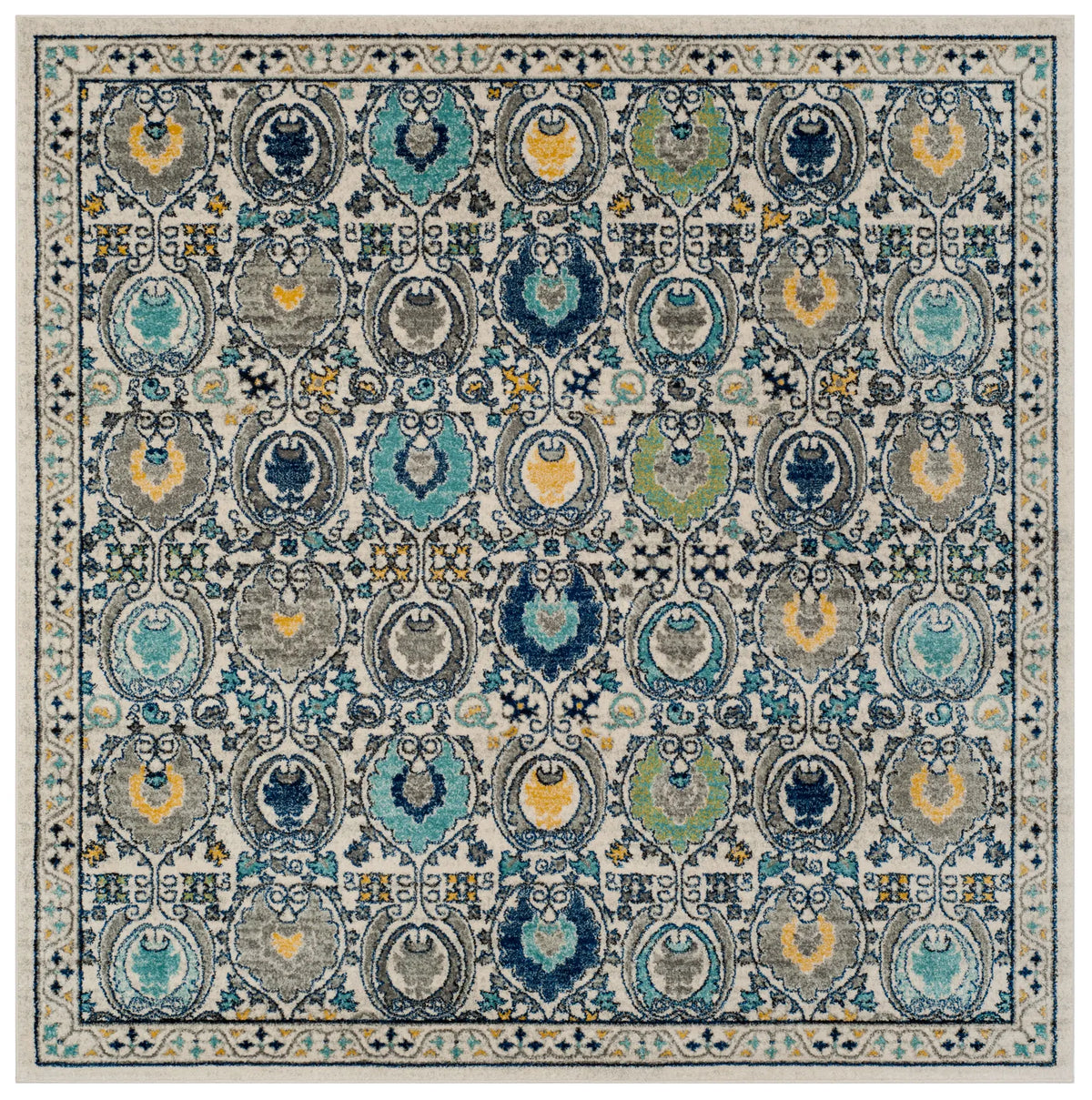 Safavieh Evoke 6'-7" x 6'-7" Rug in Ivory / Grey