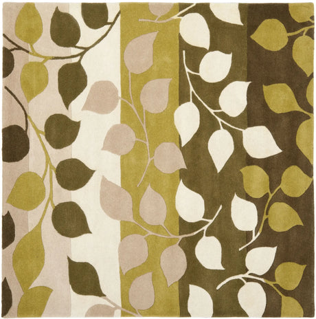 Safavieh Soho 6'-0" x 6'-0" Rug in Green / Beige