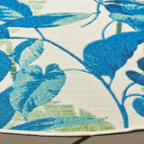 Safavieh Barbados 500 6'-7" x 6'-7" Rug in Ivory / Blue