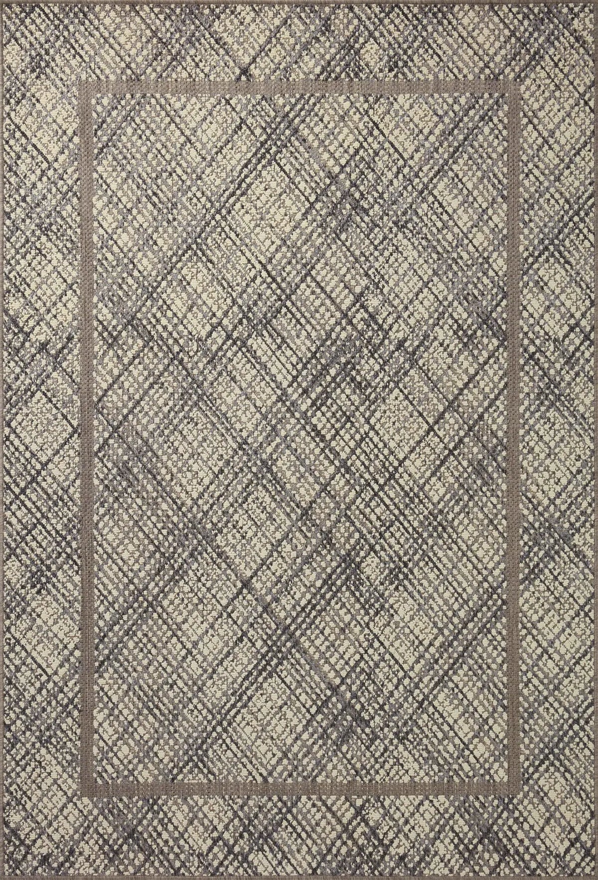 Loloi Rainier Rai-10 Ivory/Charcoal Rug - main flat
