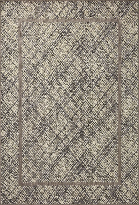 Loloi Rainier Rai-10 Ivory/Charcoal Rug - main flat