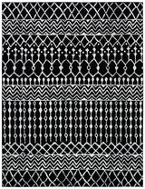 Safavieh Tulum 10'-0" x 13'-0" Rug in Black / Ivory