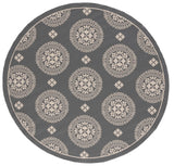 Safavieh Courtyard 6'-7" x 6'-7" Rug in Grey