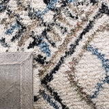 Safavieh Casablanca Shag 5'-0" x 8'-0" Rug in Black / Ivory