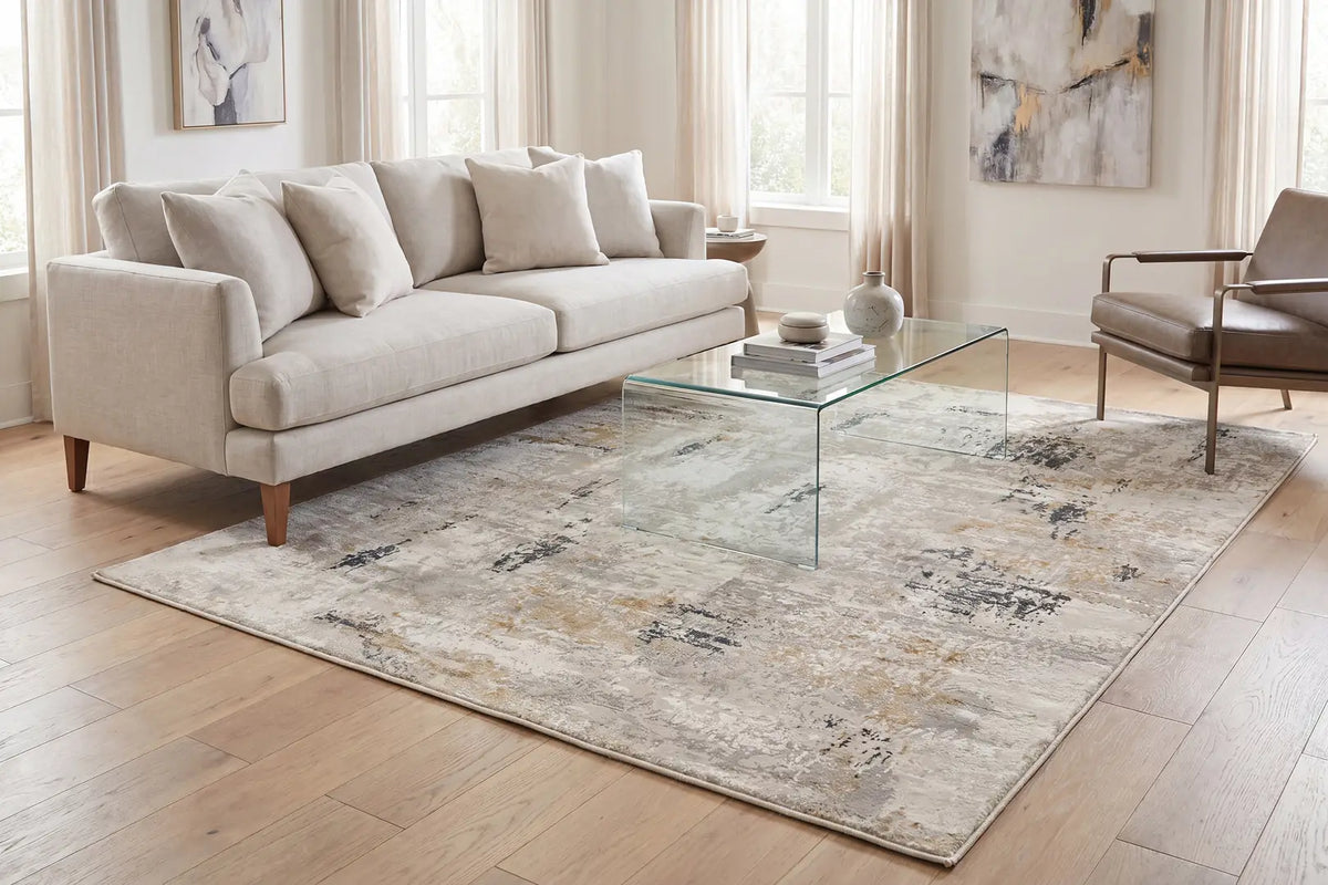 Dynamic Rugs Quartz 27048 Ivory / Grey Rugs - Room