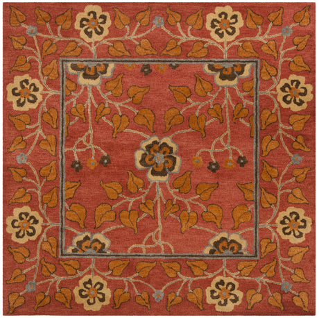 Safavieh Heritage 6'-0" x 6'-0" Rug in Red / Multi