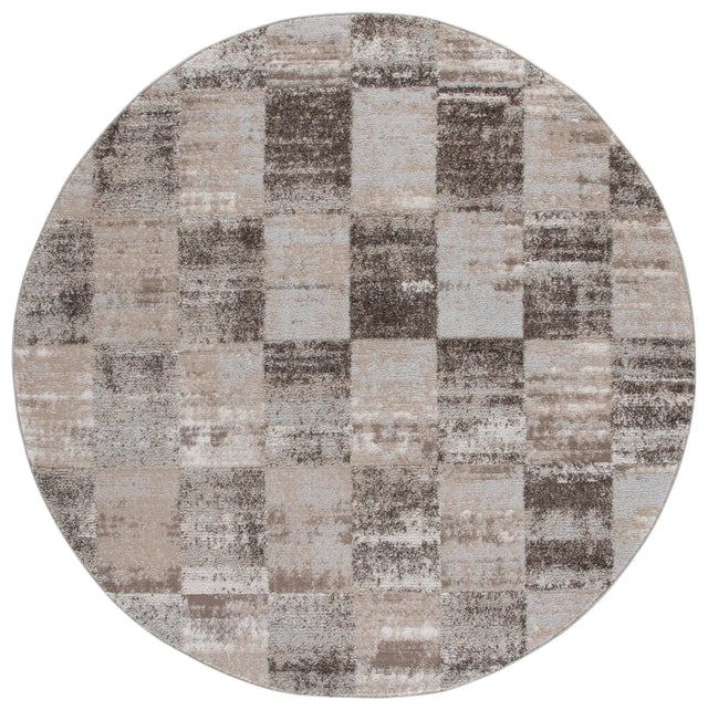 Safavieh Wave 6'-7" x 6'-7" Rug in Beige / Grey