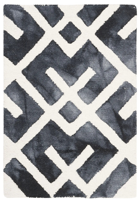 Safavieh Dip Dye 2'-0" x 3'-0" Rug in Graphite / Ivory