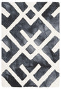 Safavieh Dip Dye 2'-0" x 3'-0" Rug in Graphite / Ivory