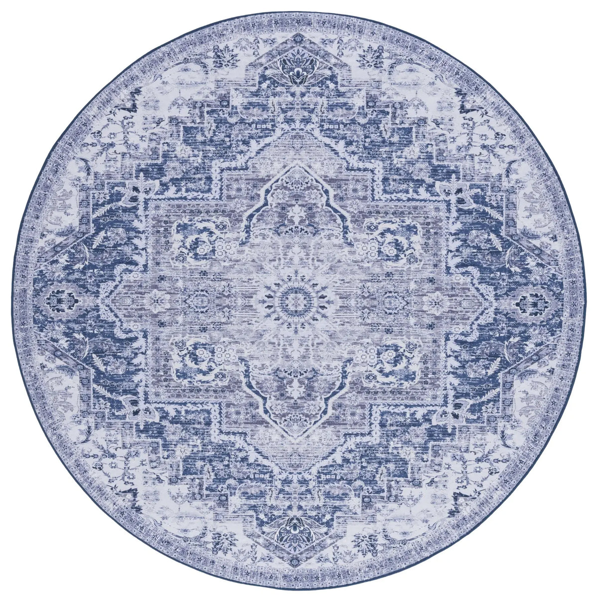 Safavieh Tucson 6'-0" x 6'-0" Rug in Navy / Grey
