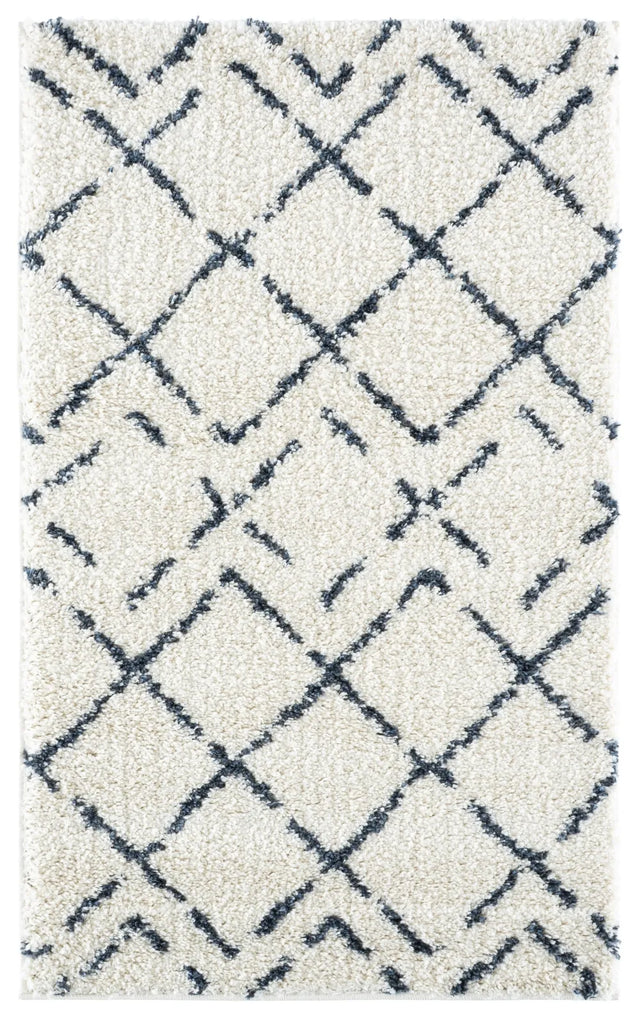 Safavieh Arizona Shag 3'-2" x 5'-0" Rug in Ivory / Slate