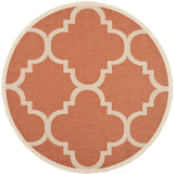 Safavieh Courtyard 5'-3" x 5'-3" Rug in Terracotta