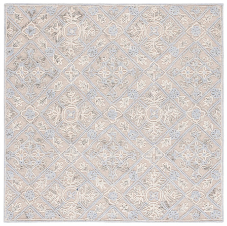 Safavieh Trace 6'-0" x 6'-0" Rug in Beige / Silver