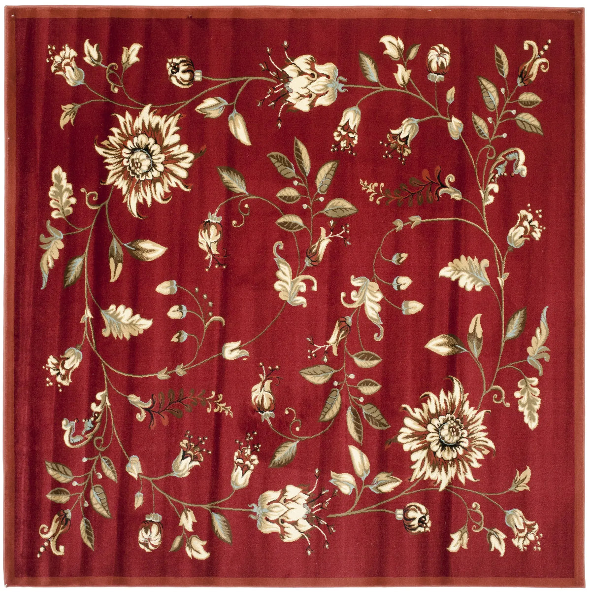 Safavieh Lyndhurst 6'-7" x 6'-7" Rug in Red / Multi
