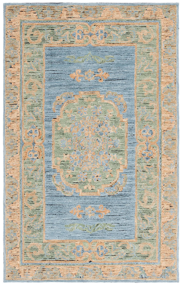 Safavieh Savonnerie 4'-0" x 6'-0" Rug in Pink / Gold