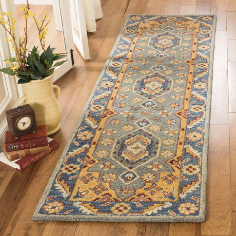 Safavieh Antiquity 2'-3" x 8'-0" Rug in Blue / Gold