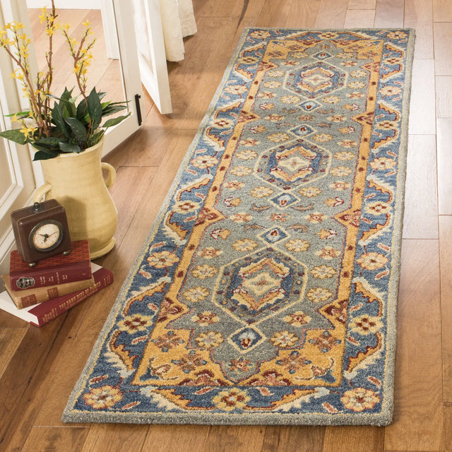 Safavieh Antiquity 2'-3" x 8'-0" Rug in Blue / Gold