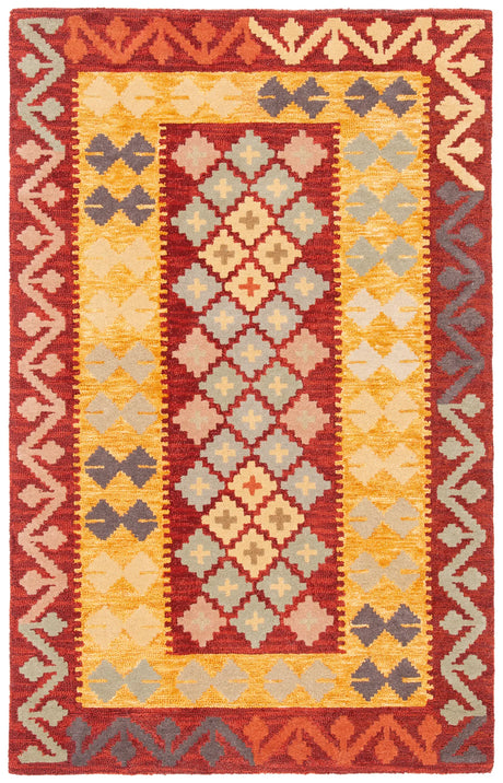 Safavieh Aspen 4'-0" x 6'-0" Rug in Red / Gold