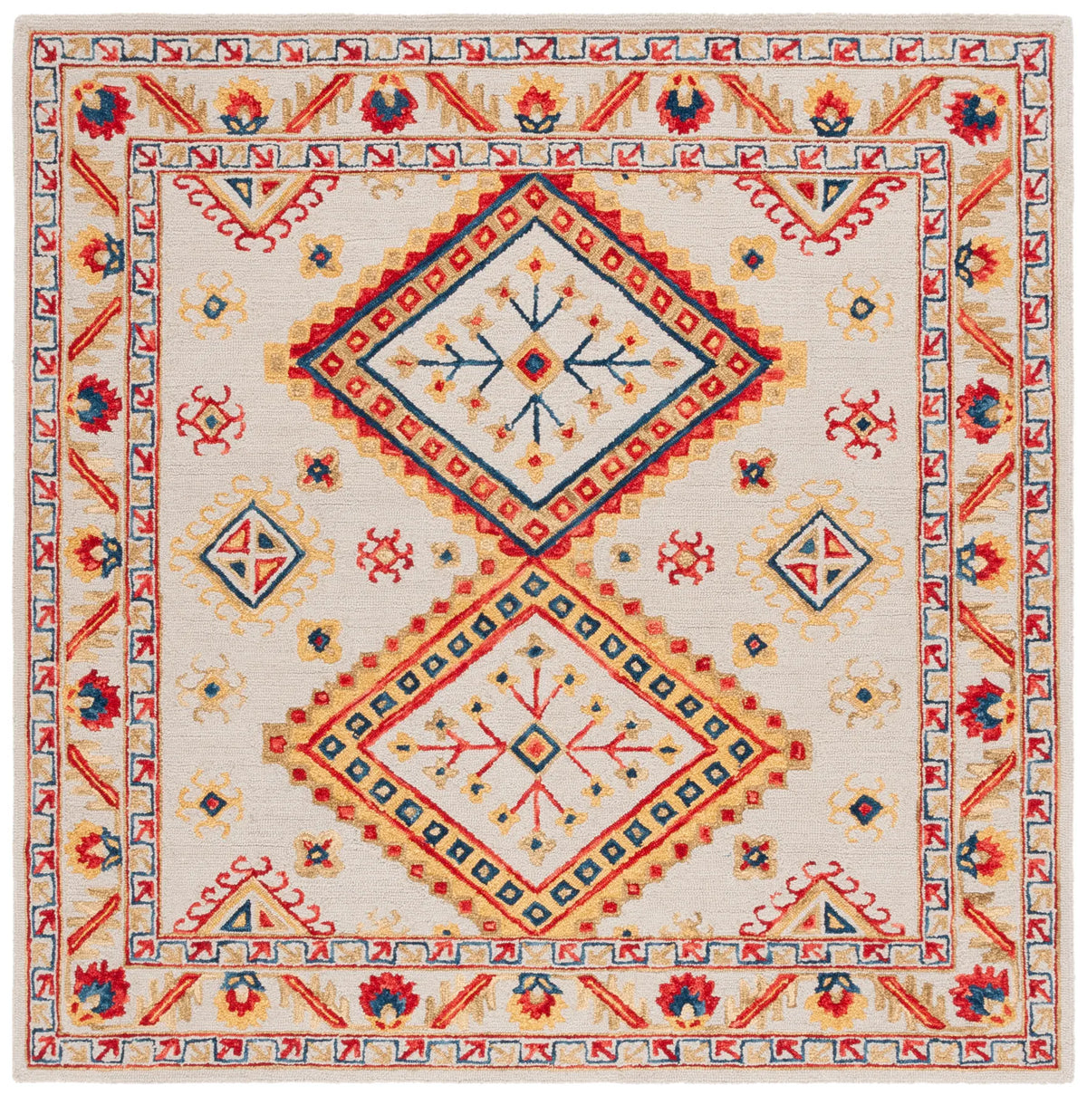 Safavieh Aspen 7'-0" x 7'-0" Rug in Ivory / Multi