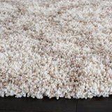 Safavieh Hudson Shag 7'-0" x 7'-0" Rug in Multi Ivory / Beige