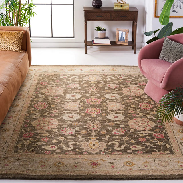 Safavieh Antiquity 9'-6" x 13'-6" Rug in Olive Grey / Beige