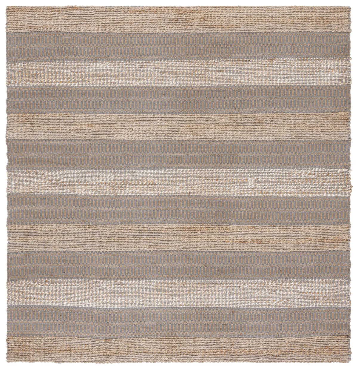 Safavieh Natural Fiber 6'-6" x 6'-6" Rug in Grey / Natural