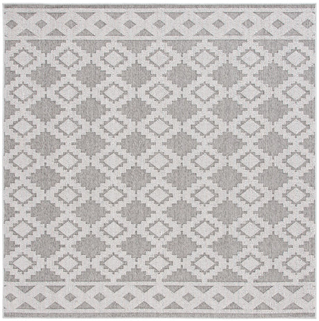 Safavieh Global 6'-7" x 6'-7" Rug in Grey / Ivory