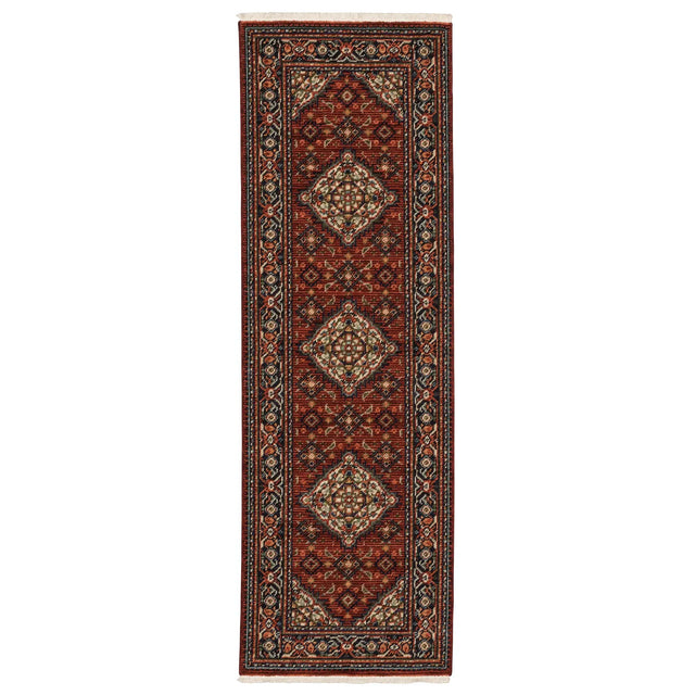 Oriental Weavers Sphinx Lilihan 001C6 Red/ Blue Rugs - runner