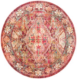 Safavieh Crystal 7'-0" x 7'-0" Rug in Fuchsia / Light Blue