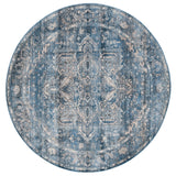 Safavieh Vintage Persian 6'-7" x 6'-7" Rug in Navy / Ivory