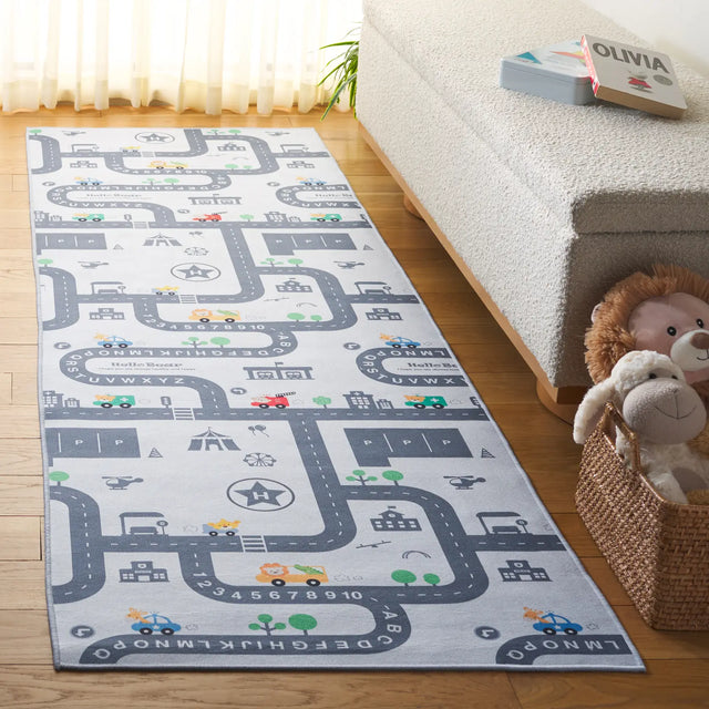 Safavieh Tacoma Kids 100 2'-6" x 8'-0" Rug in Ivory / Grey