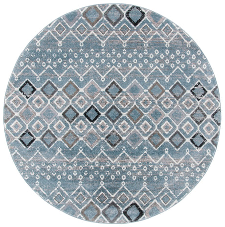 Safavieh Amsterdam 5'-1" x 5'-1" Rug in Blue / Ivory
