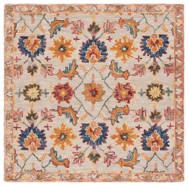 Safavieh Aspen 5'-0" x 5'-0" Rug in Ivory / Rust