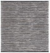Safavieh Vintage Leather 6'-0" x 6'-0" Rug in Black / Ivory