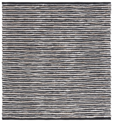 Safavieh Vintage Leather 6'-0" x 6'-0" Rug in Black / Ivory