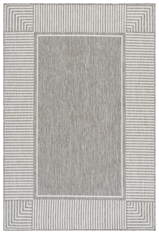 Safavieh Beach House 4'-0" x 6'-0" Rug in Grey / White