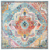 Safavieh Crystal 7'-0" x 7'-0" Rug in Teal / Orange