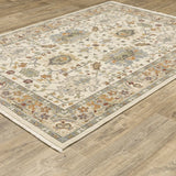 Oriental Weavers Lucca 2063Y Ivory/ Multi Rug - angle detail