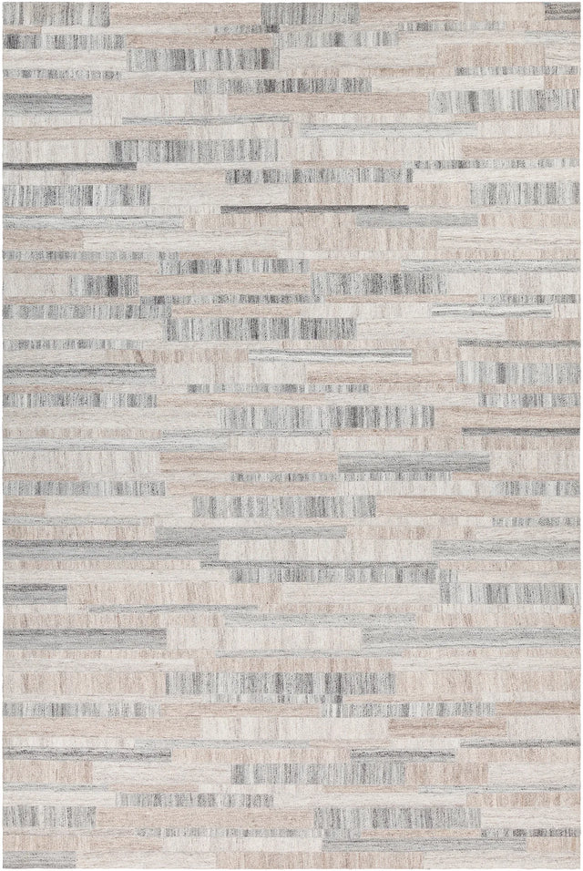 Chandra Dinah DIN-52403 Black / Gray / Brown rug, flat view