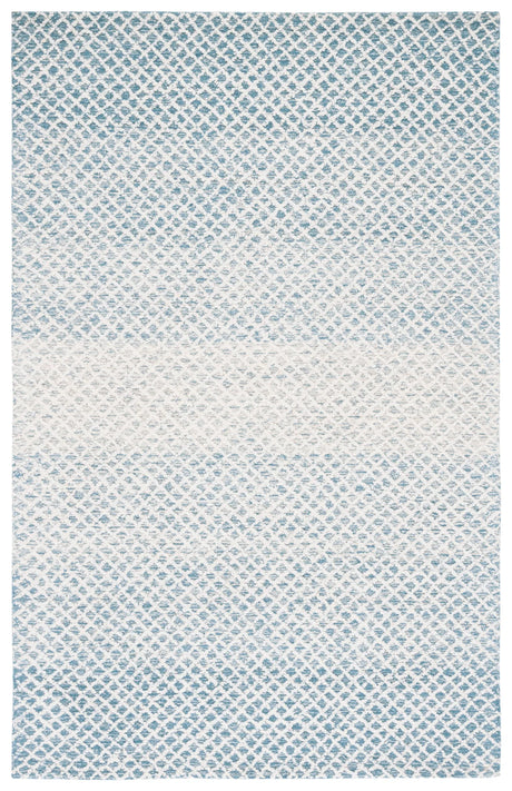 Safavieh Micro-Loop 4'-0" x 6'-0" Rug in Blue / Ivory