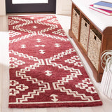 Safavieh Abstract 2'-3" x 8'-0" Rug in Red / Ivory