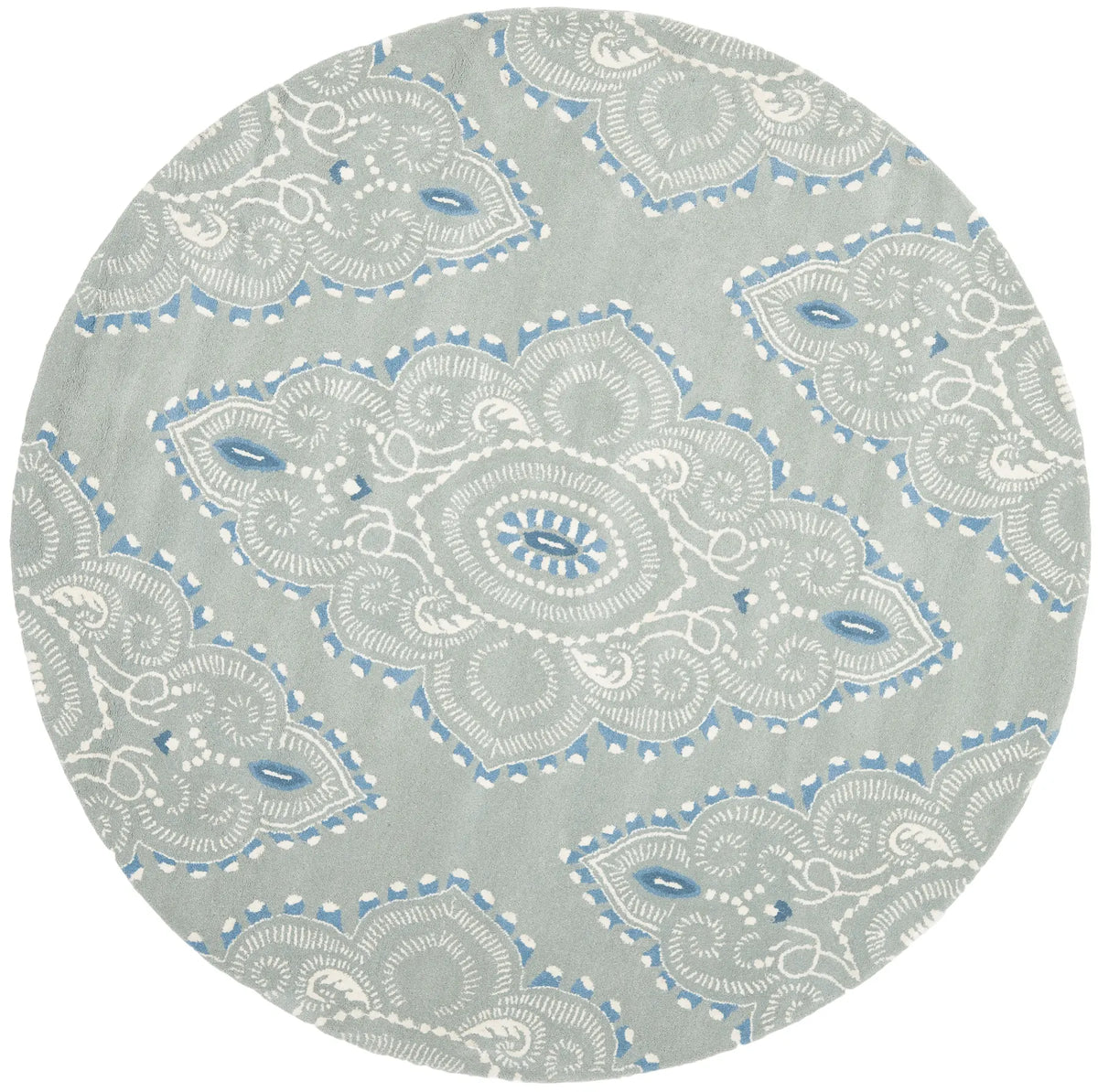 Safavieh Wyndham 7'-0" x 7'-0" Rug in Blue / Ivory